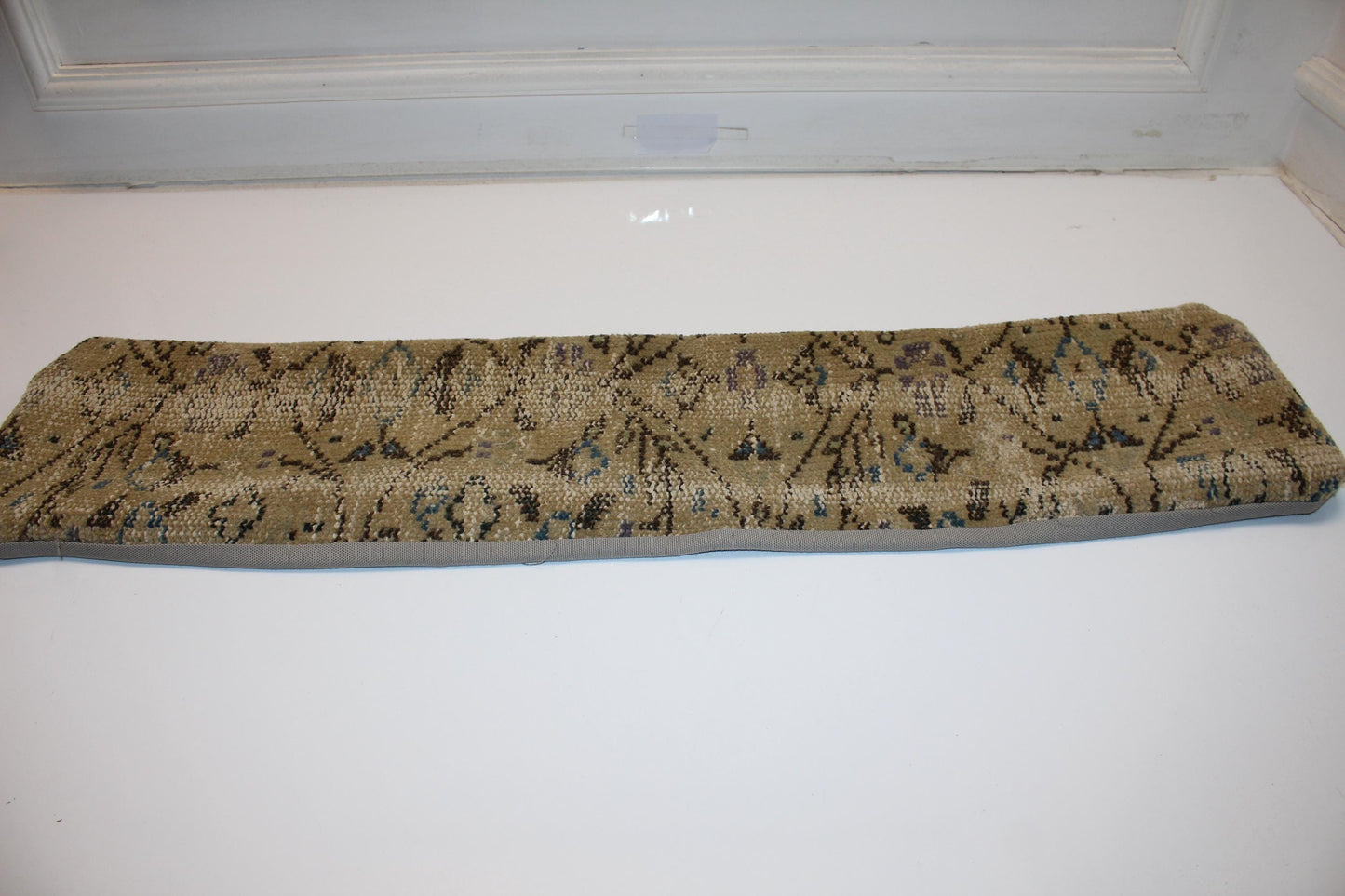 Earth Tone Boho Cushion Cover, Long Bench Pillow, One of a Kind Decor