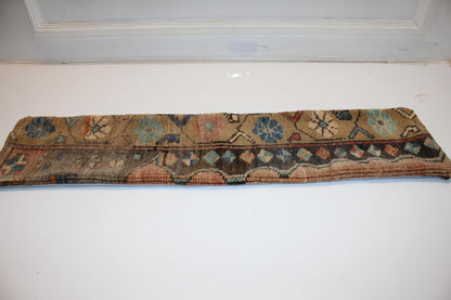 Tribal Motif Earth Tone Rug Cushion, Colorful Boho Long Sofa Pillow