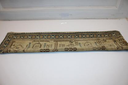 Earthy Beige Geometric Rug Cushion, Classic Tribal Long Sofa Pillow