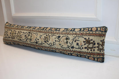 Antique Anatolian Kilim Cushion, Neutral Boho Sofa Bench Pillow