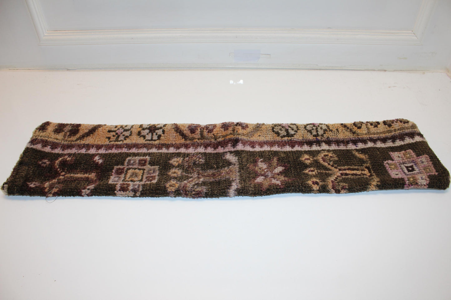 Handmade Anatolian Kilim Cushion, Earth Tone Boho Sofa Bench Pillow