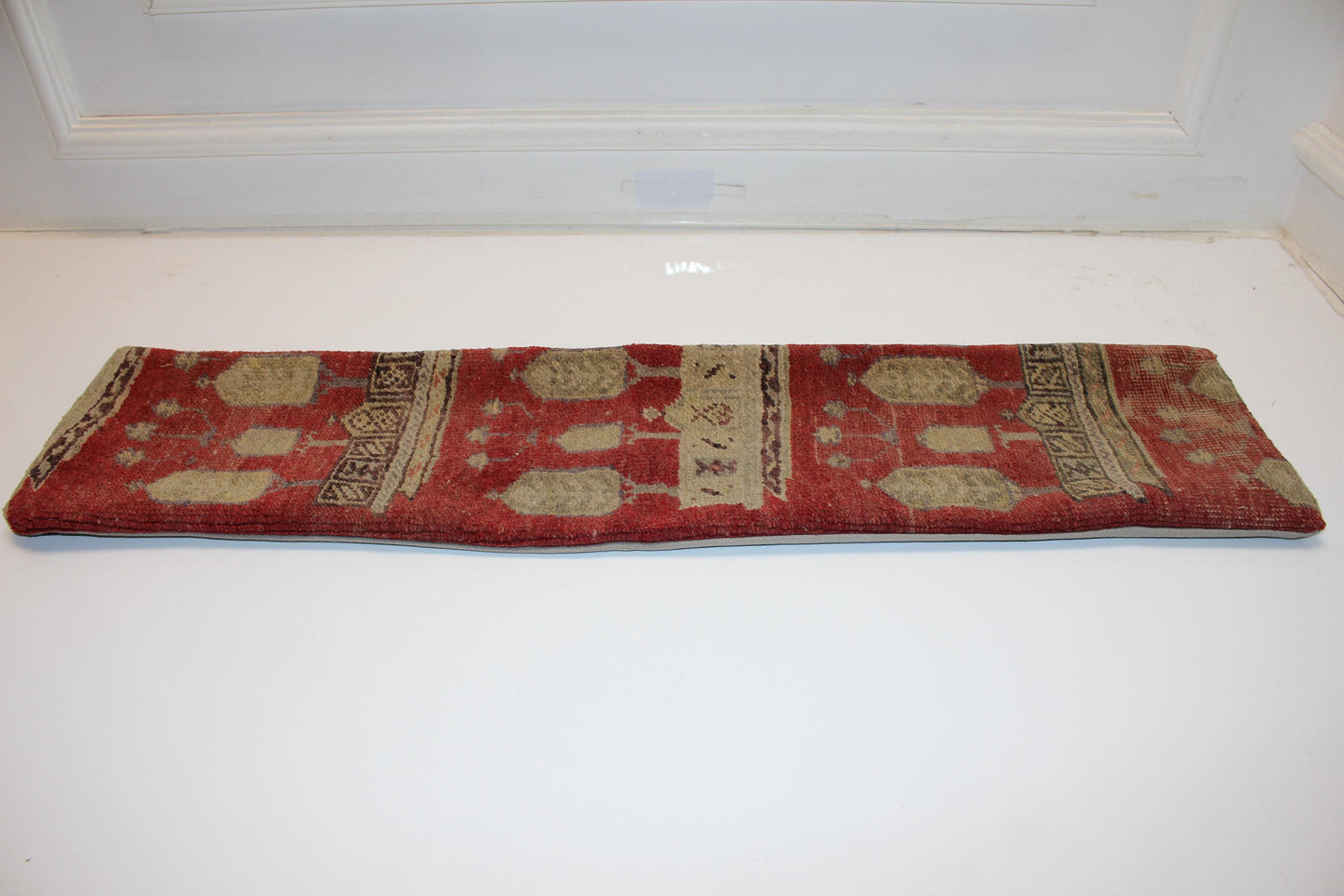 Geometric Anatolian Kilim Cushion, Bold Boho Bench Sofa Accent