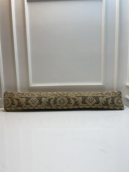 Symmetric Kilim Pillow Cover, Olive Beige Tribal Long Cushion, Neutral Bench Decor