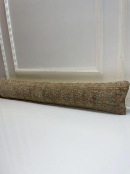 Minimal Solid Kilim Pillow Cover, Earth Tone Long Cushion, Neutral Bench Decor