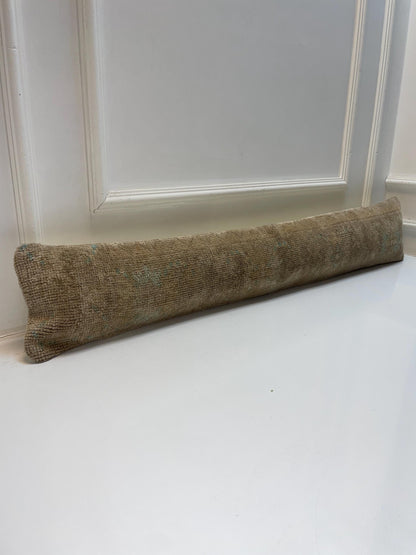 Minimal Solid Kilim Pillow Cover, Earth Tone Long Cushion, Neutral Bench Decor