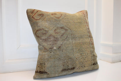 Indoor Outdoor Garden Cushion for Summer & Winter Garden | Natural Boho Decor Pillow 27x27 ınch