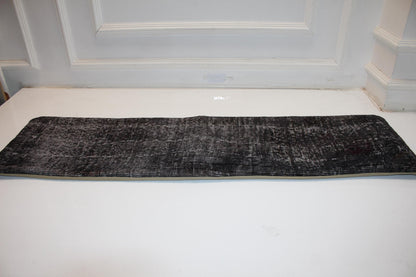 Charcoal Gray Textured Lumbar Cushion, Modern Minimal Seating Decor 12X48