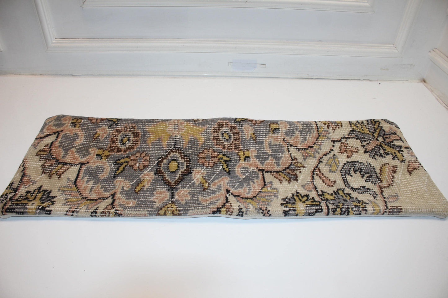 Ornate Silver & Blush Heritage Textile Lumbar Pillow 12x36 Soft Gold Accent Long Woven Cushion