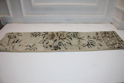 Handmade Kilim Lumbar Pillow Cover, Upcycled Woven Rug, 12x48