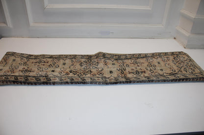 Handmade Kilim Lumbar Pillow Cover, Botanical Accent, 12x48