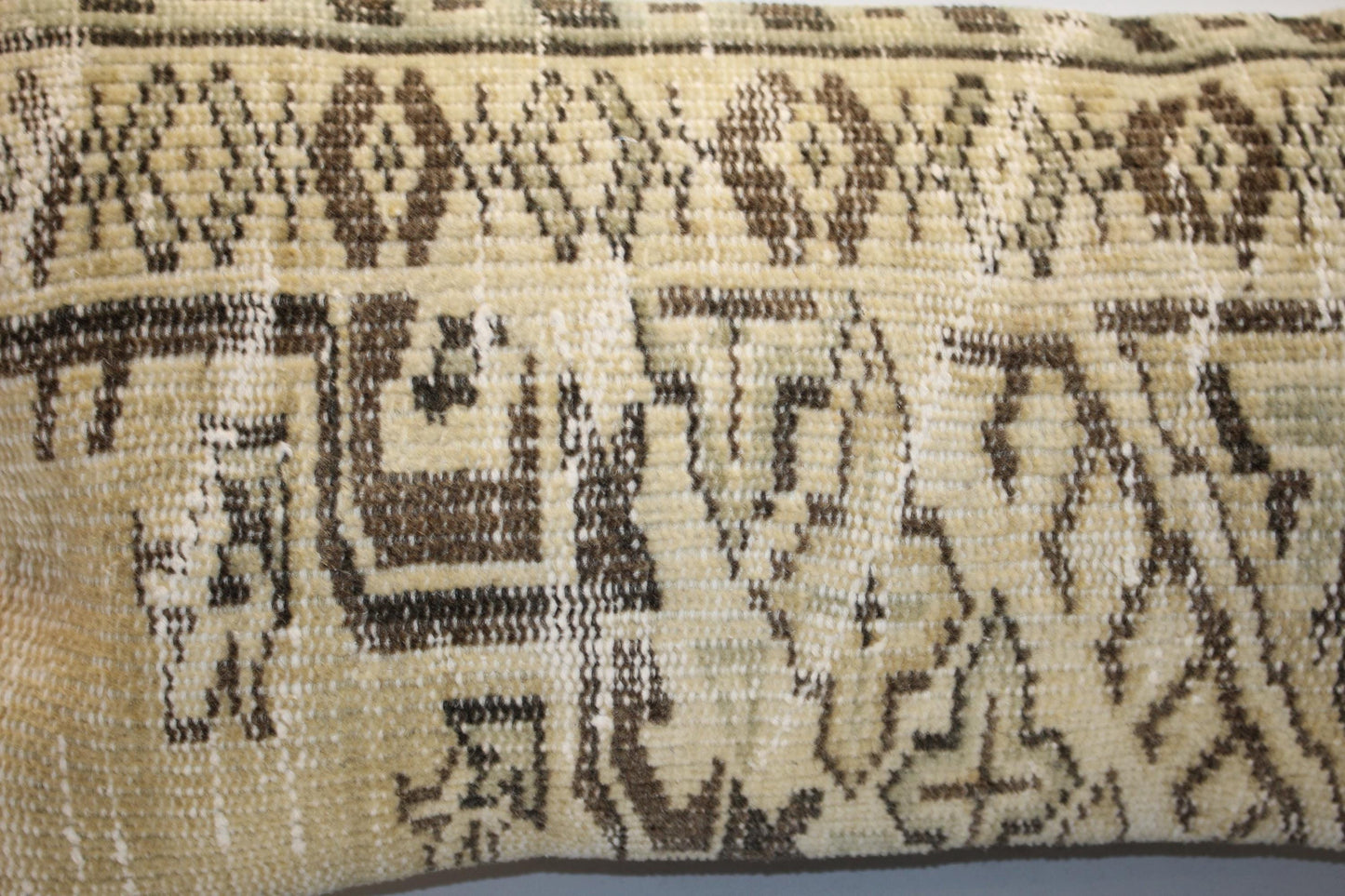 Handmade Kilim Pillow Cover – Upcycled Tribal Rug Lumbar Cushion 12x24