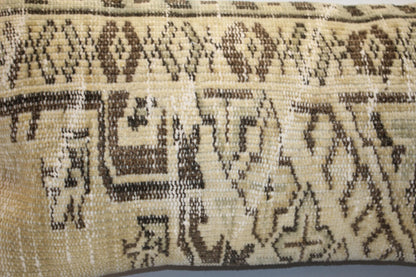 Handmade Kilim Pillow Cover – Upcycled Tribal Rug Lumbar Cushion 12x24