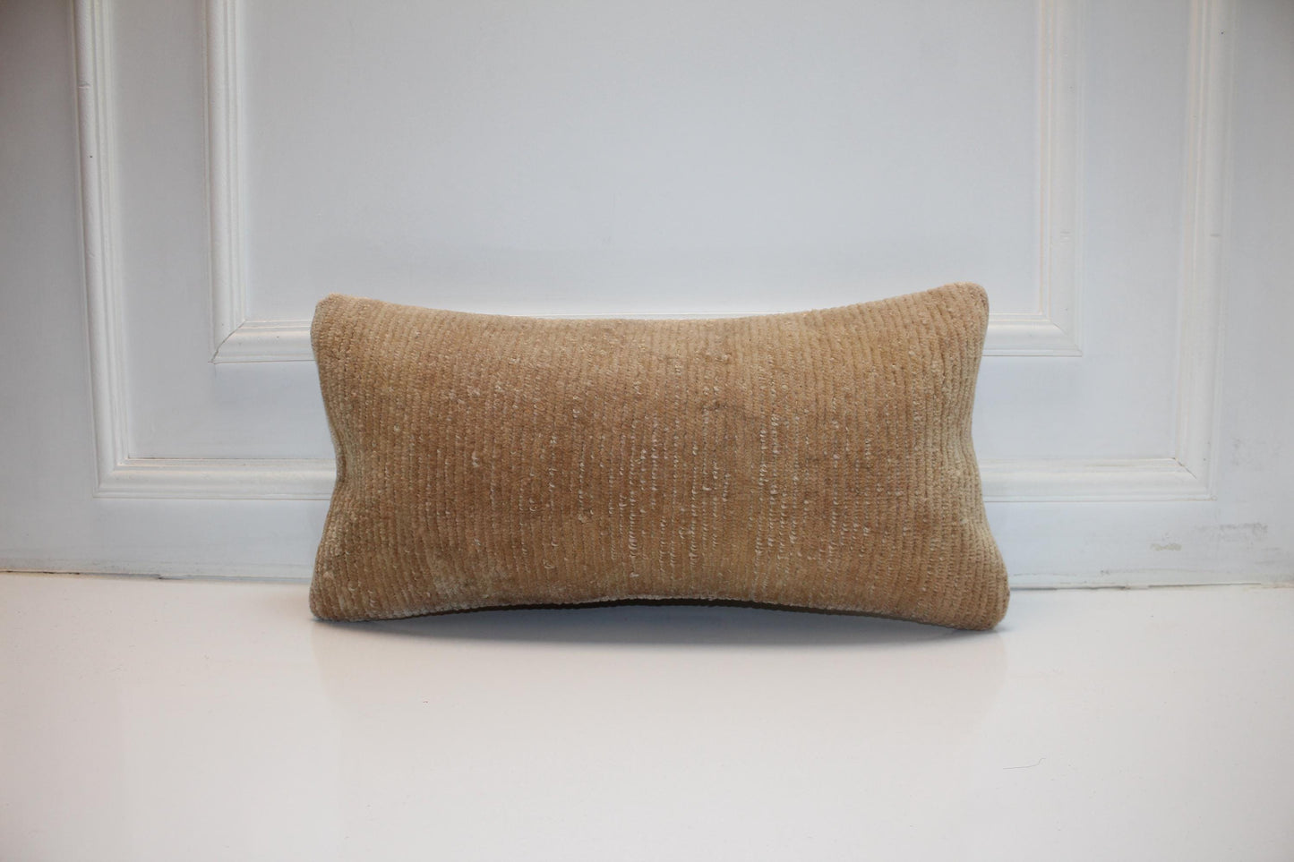 Handmade Kilim Pillow Cover (12x24 inch) – Upcycled Wool Boho Cushion