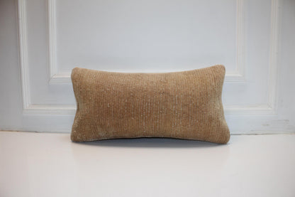 Handmade Kilim Pillow Cover (12x24 inch) – Upcycled Wool Boho Cushion