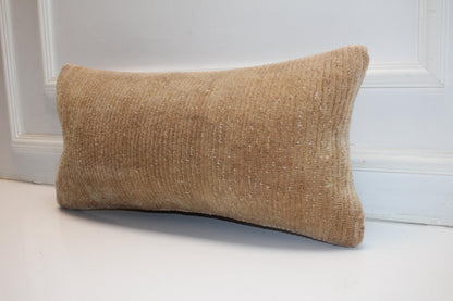 Handmade Kilim Pillow Cover (12x24 inch) – Upcycled Wool Boho Cushion