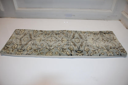 Soft Desert Geometric Textile Lumbar Pillow 12x36 Cream & Taupe Woven Accent Long Bench Cushion
