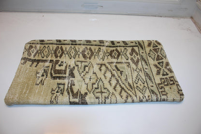 Handmade Kilim Pillow Cover – Upcycled Tribal Rug Lumbar Cushion 12x24