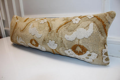 Handmade Kilim Pillow Cover: Upcycled Woven Rug Lumbar Cushion (12x36 Inch)