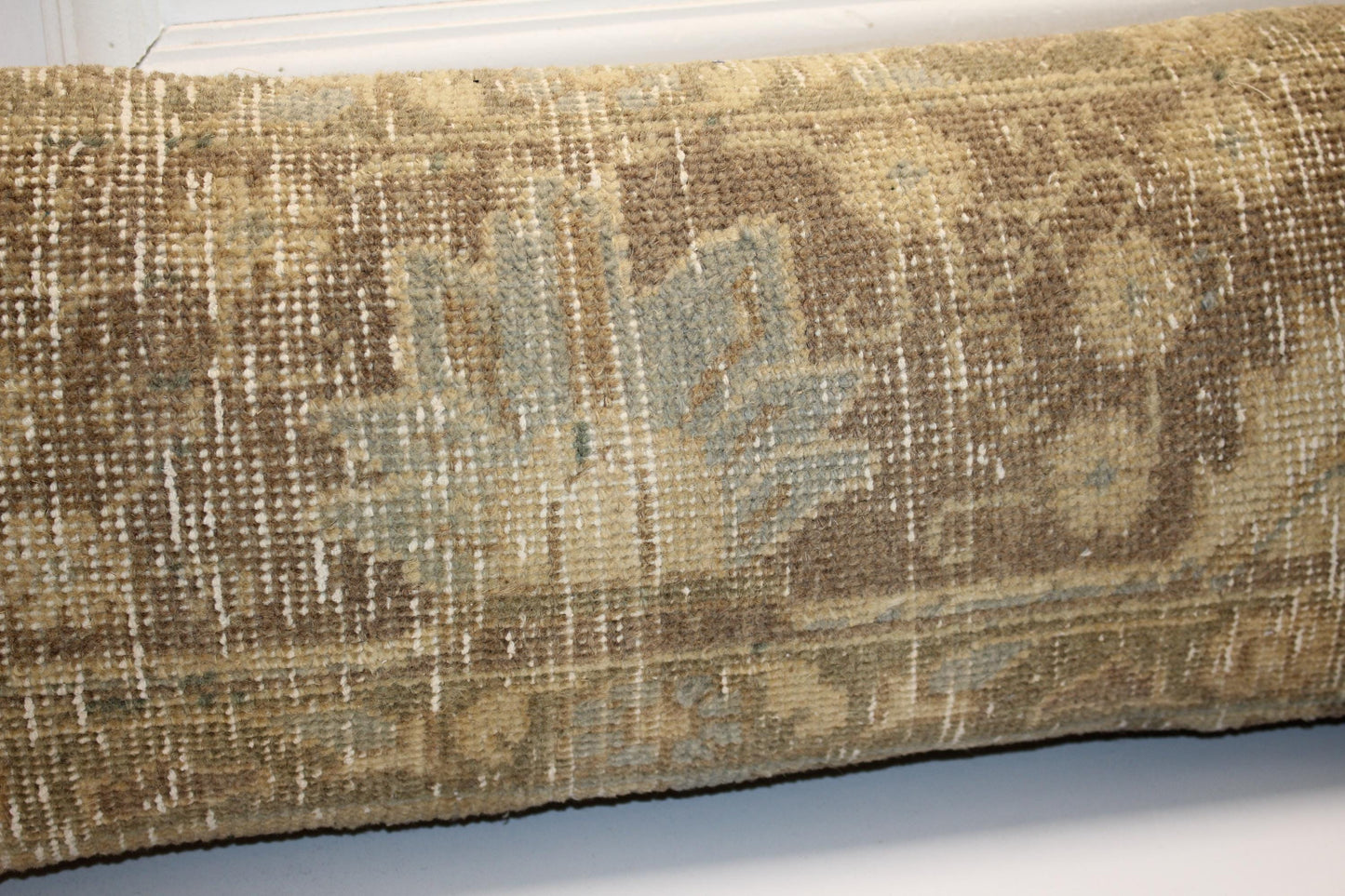 Desert Patina Long Bench Pillow 12x48, Sun-Faded Anatolian Textile
