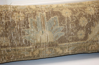 Desert Patina Long Bench Pillow 12x48, Sun-Faded Anatolian Textile